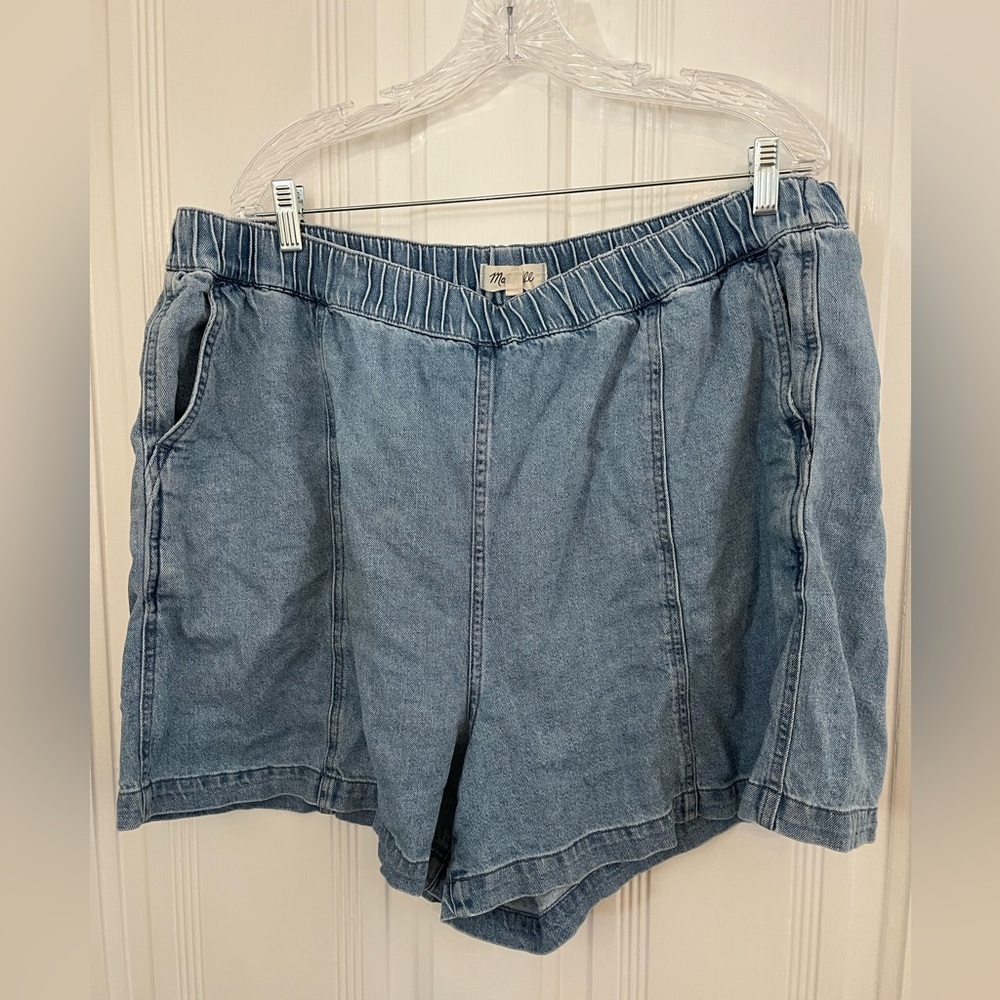 Madewell Denim Shorts Elastic Waist XXL